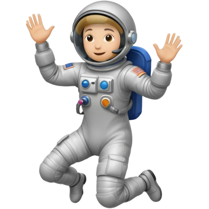 astronaut jumping emoji