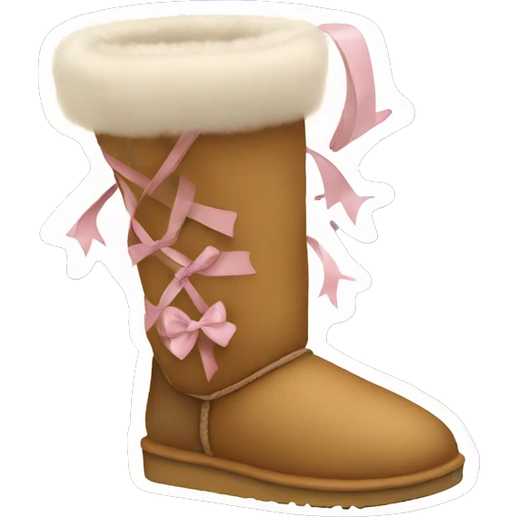 Uggs with bows emoji