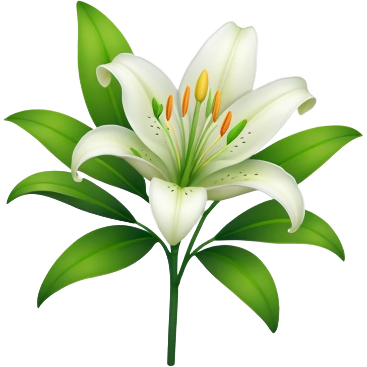 White Lily emoji