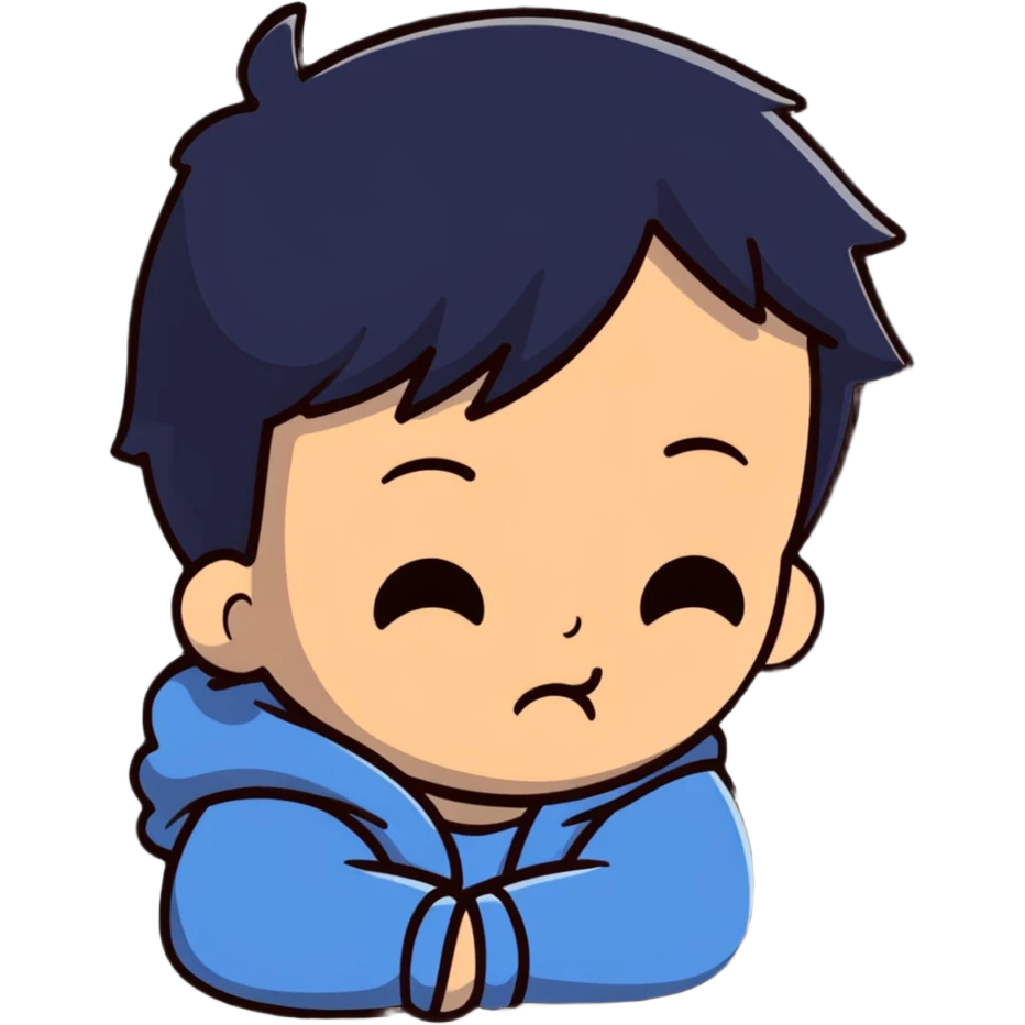 tired boy with sleepy expression emoji