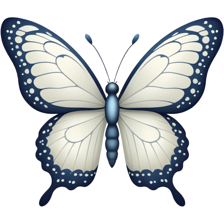 White butterfly emoji
