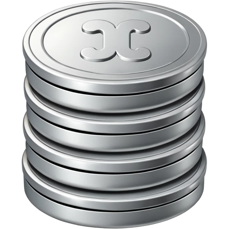 a stack of three coinsa stack of three coins emoji