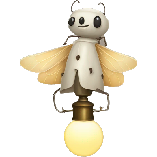 moth lamp man emoji