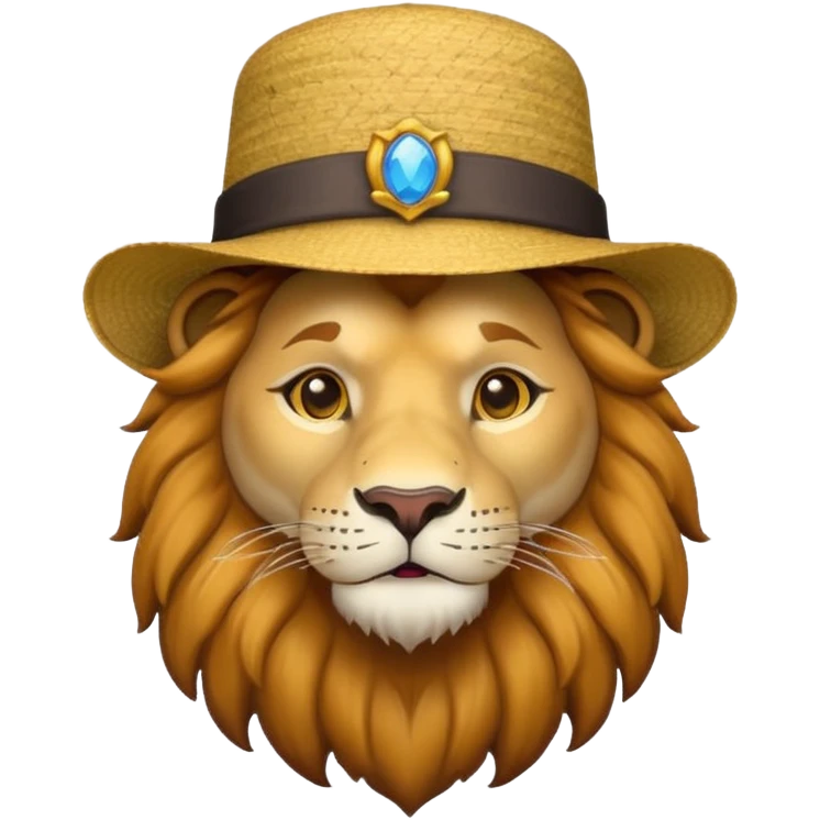 Aslan şapka emoji