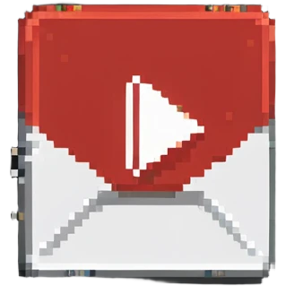 YouTube logo red rectangle with white play button emoji