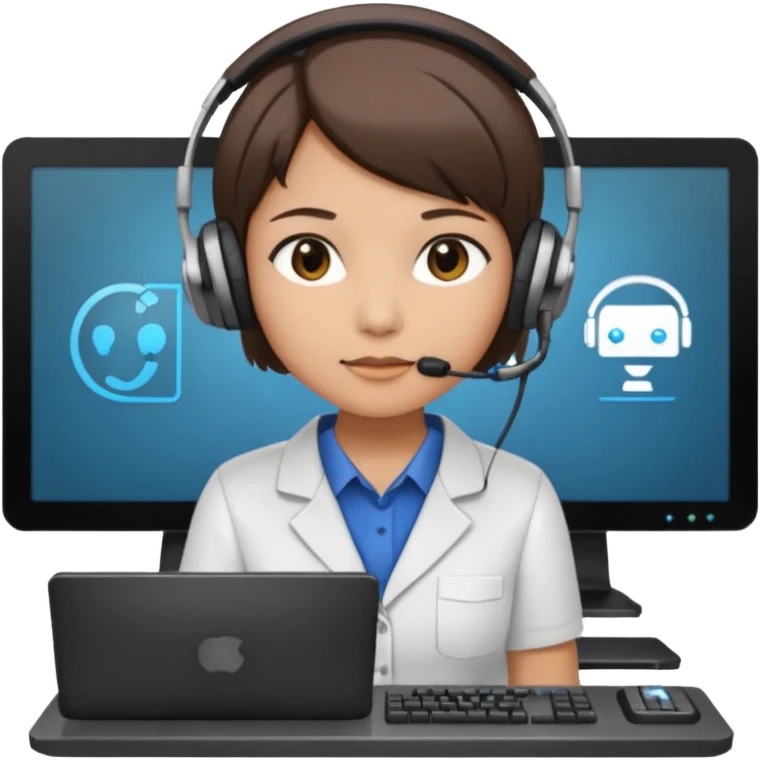system administrator with a server behind emoji