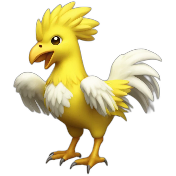 Chocobo wave emoji
