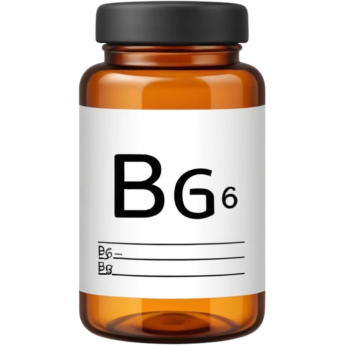 Vitamin b6 in a bottle emoji