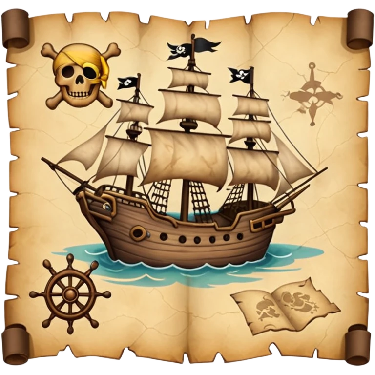 pirates map emoji