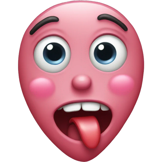 heart eye face with drool  emoji