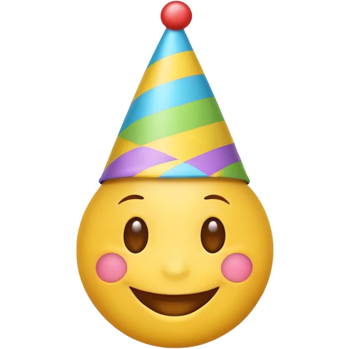 Happy emoji with hat emoji