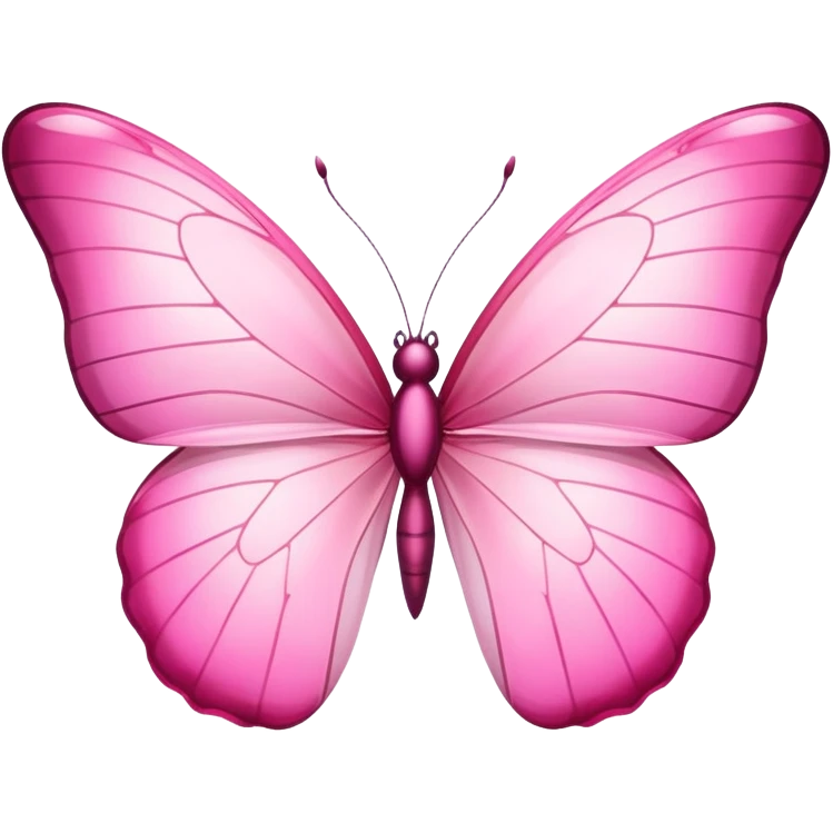 Soft Light pink butterfly emoji