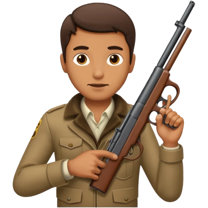 Man with gun  emoji