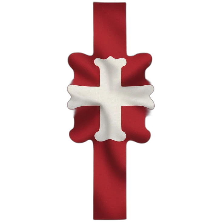 Bandera cruz de borgoña emoji