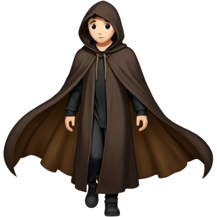 People in cloak emoji