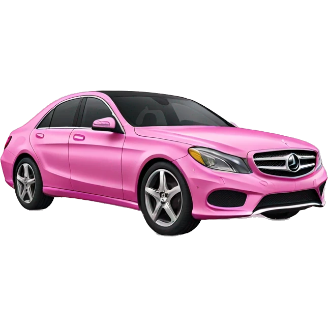 Pink Mercedes emoji