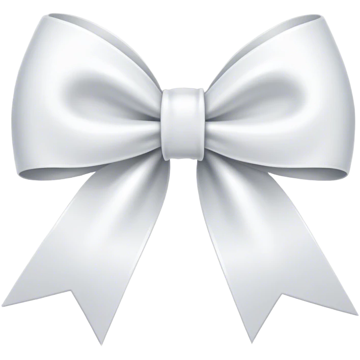 Ribbon bow blur and white  emoji