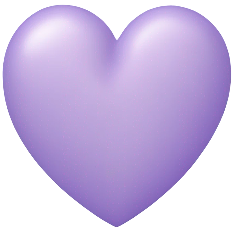 Pastel lavender heart  emoji