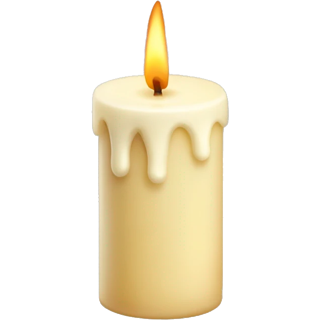 Vanilla candle emoji