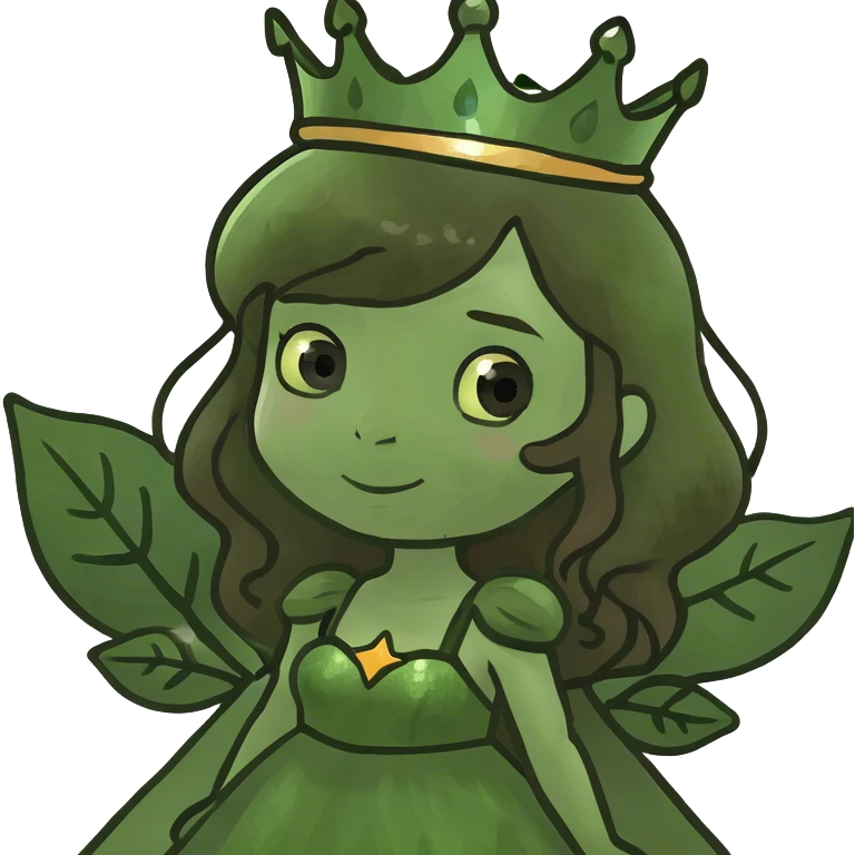 Brown hair mushroom princess emoji