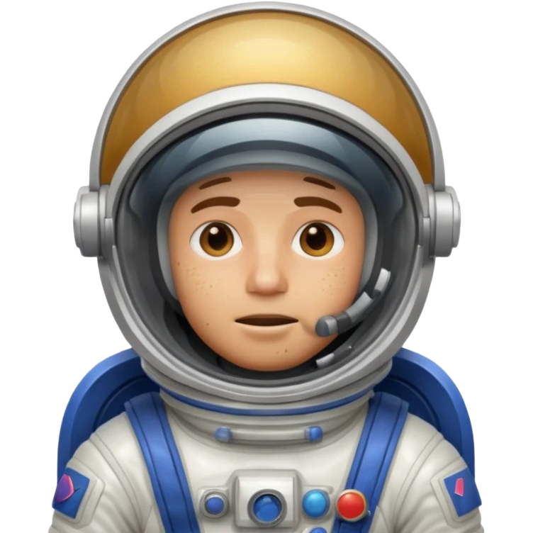 astronaute homme en sueur emoji