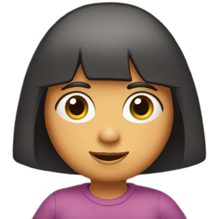 Dora backpage with eyes and the map emoji