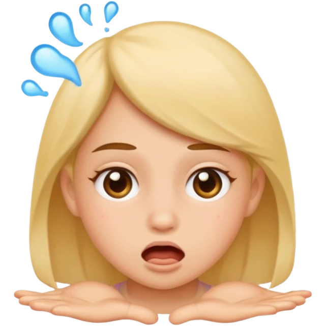 Girl farting  emoji
