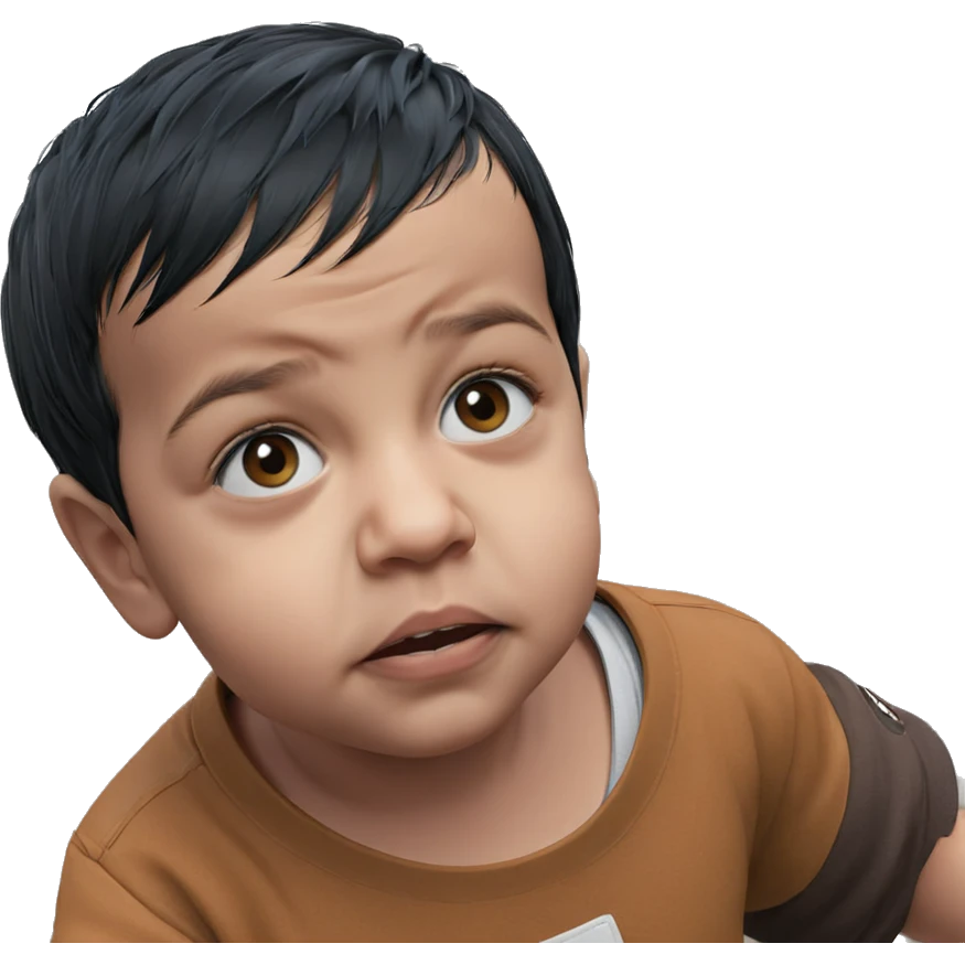 male with black hair outdoors emoji