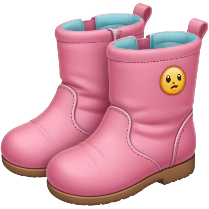 pink baby boots emoji