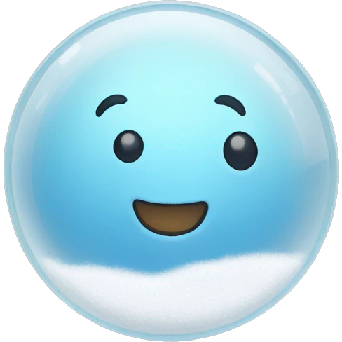 SNOW BALL GLASS emoji