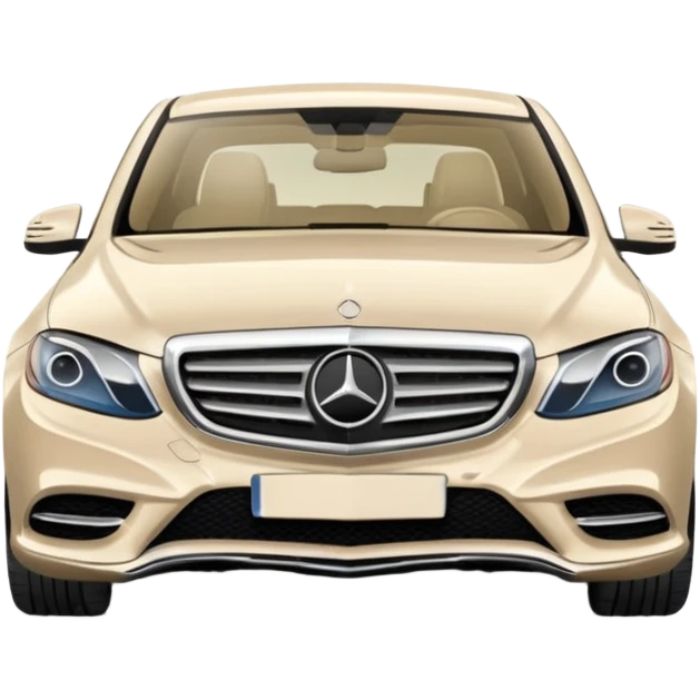 Pale beige Mercedes emoji