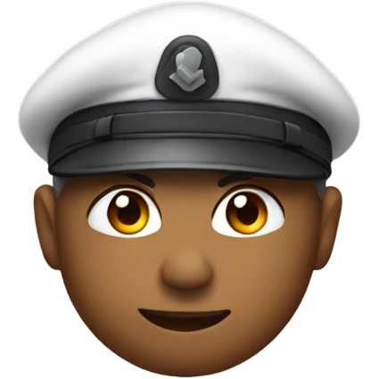 An salute emoji with a red cap emoji