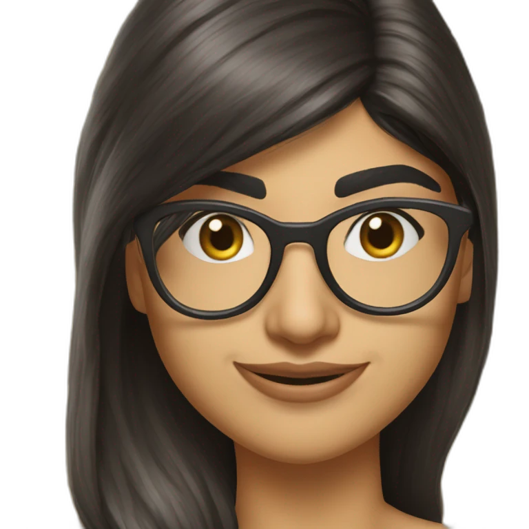 mia khalifa hyper réaliste pinupe emoji