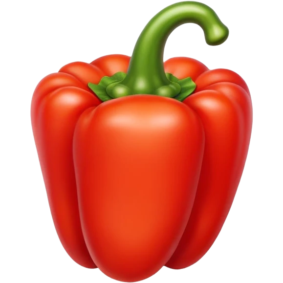 bright red bell pepper emoji