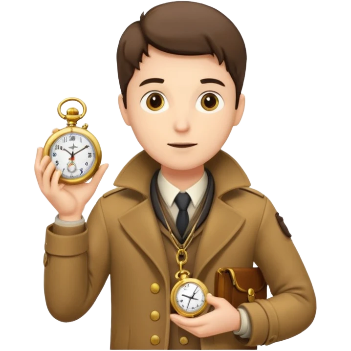 Explorer with pocket watch emoji
