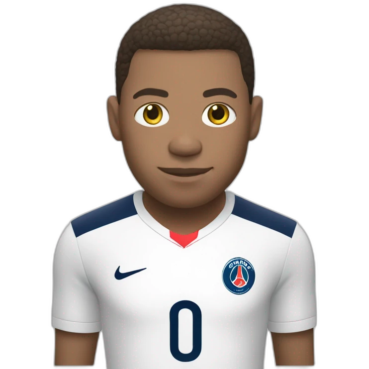 White skin Mbappé emoji