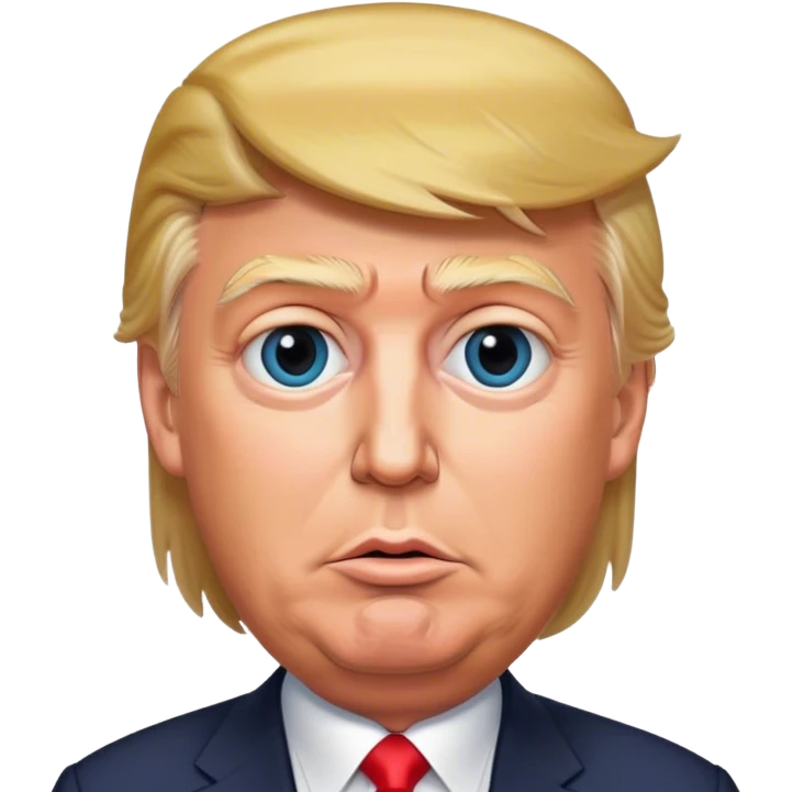 Trump photorealistic emoji