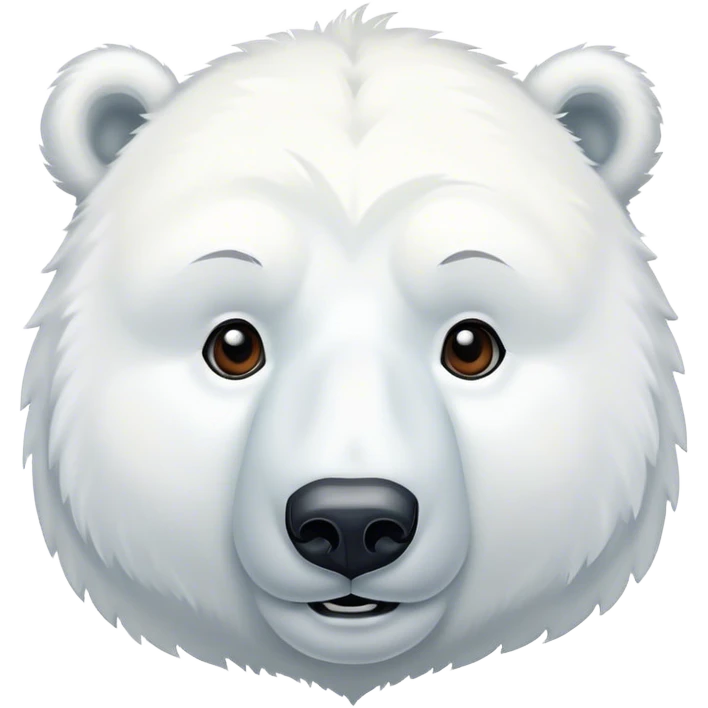 Cute polar bear emoji