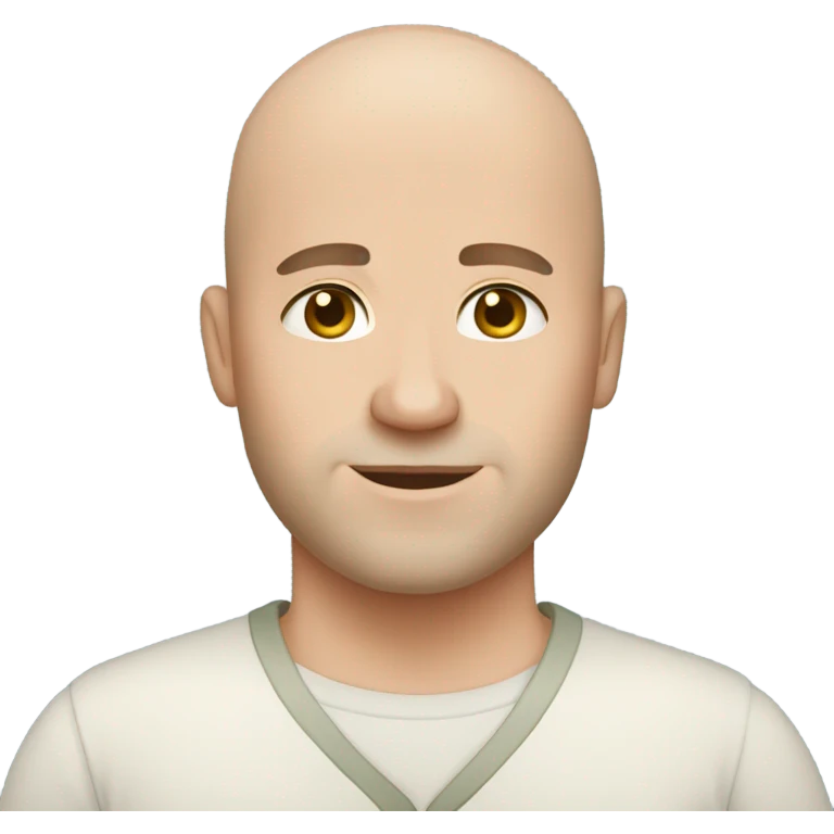 Bald pregnant white man emoji