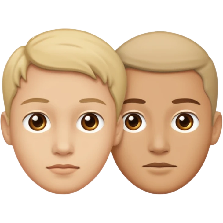  Indifference - 2 people pointed away from each other with their backs facing the other emoji