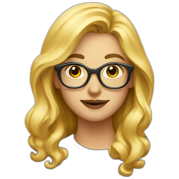 Blonde artist painter emoji
