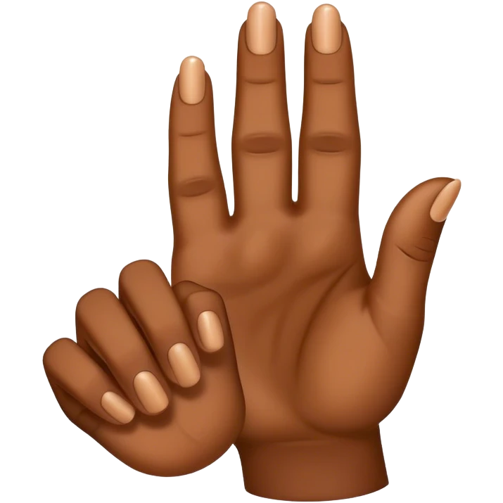 hand with thumb and ring finger touching emoji
