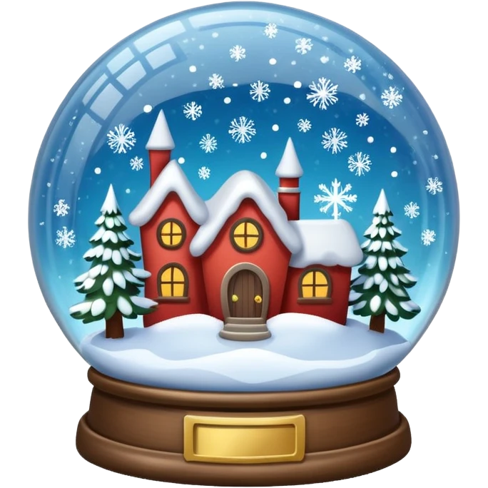snow globe winter fantasy emoji