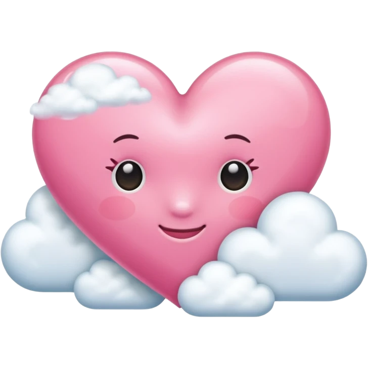 pink heart + cloud emoji emoji