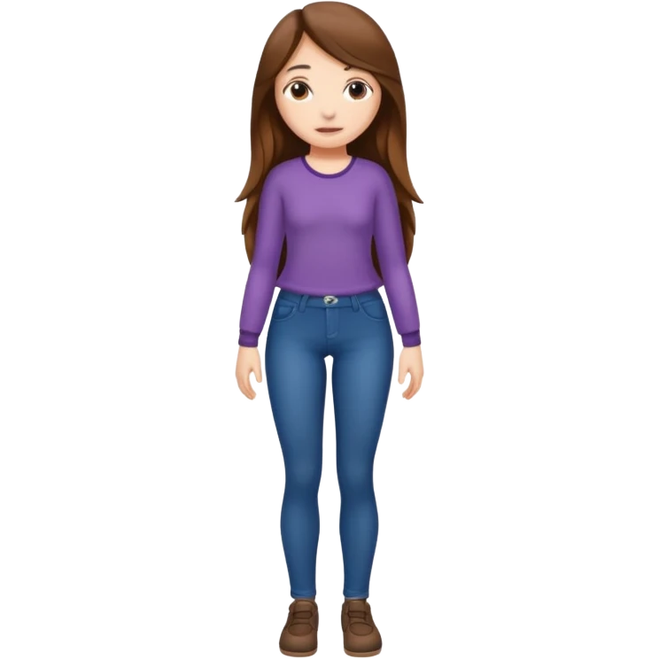 Full body nude girl touching her crotch emoji