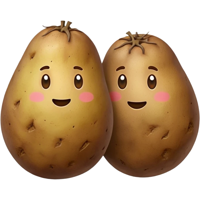 two potatoes emoji