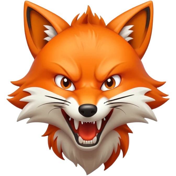Angry fox emoji