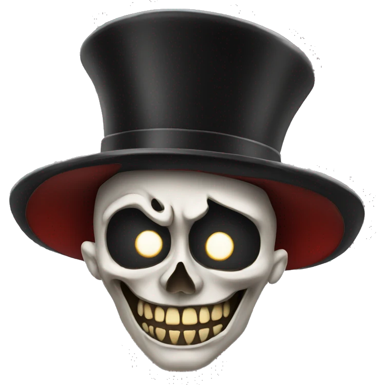 ringmaster with skull hat emoji