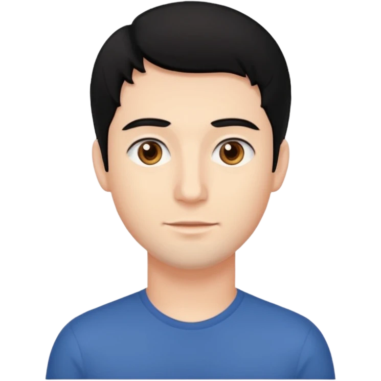 검정머리 30대 남성 제작 emoji