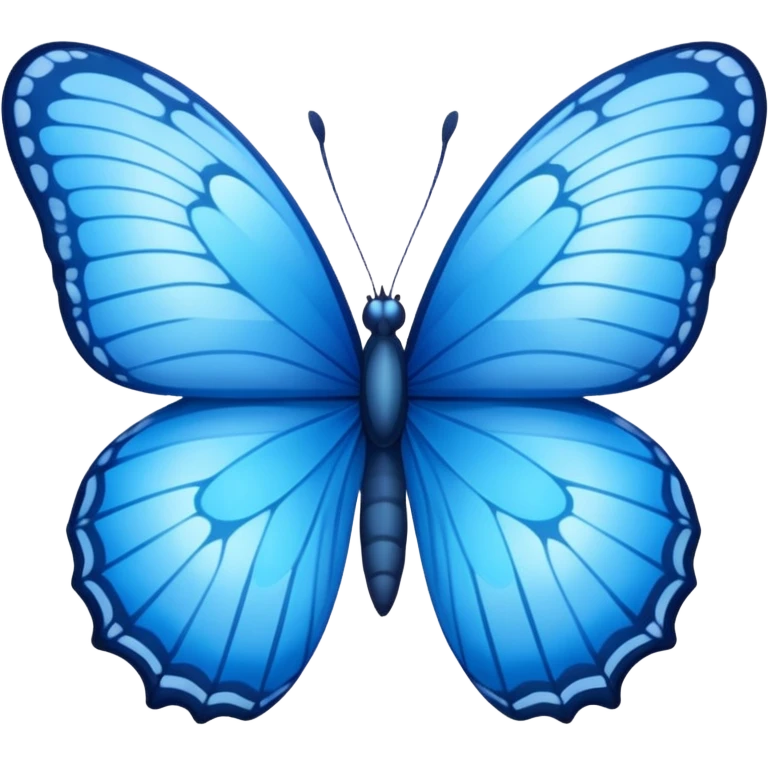 Borboleta  azul  emoji